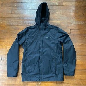 Columbia Water Tight Men’s Rain Jacket Small Black